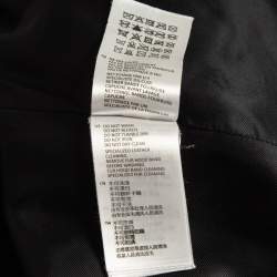 Sandro Grey Wool Blend and Fur Hooded Coat XS
