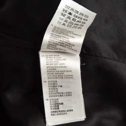 Sandro Grey Wool Blend and Fur Hooded Coat XS