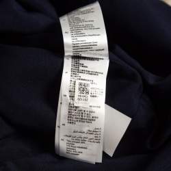 Pre Owned Sandro Navy Lace Neck Embellished Mini Dress XS