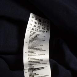 Pre Owned Sandro Navy Lace Neck Embellished Mini Dress XS