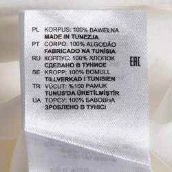 Pre Owned Sandro White Cotton Puff Sleeves Top M