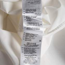 Pre Owned Sandro White Cotton Puff Sleeves Top M