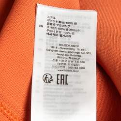 Pre Owned Sandro Orange Stretch Knit Belted Joody Mini Dress M