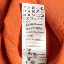 Pre Owned Sandro Orange Stretch Knit Belted Joody Mini Dress M