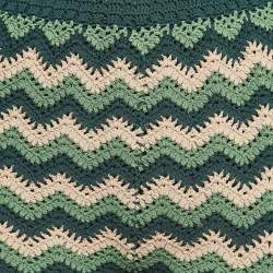 Sandro Green Chevron Patterned Knit Shorts S