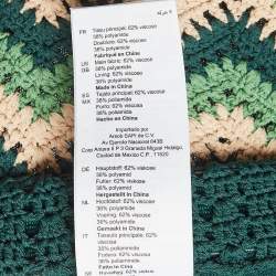 Sandro Green Chevron Patterned Knit Shorts S