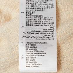 Pre Owned Sandro Beige Tweed Double Breasted Mini Dress XS