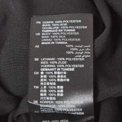 Pre Owned Sandro Black Star Lace Mini Dress M