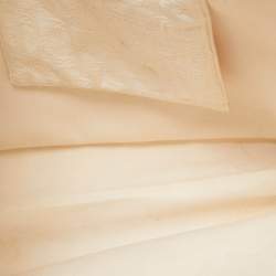 Pre Owned Sandro Off White Embroidered Canvas Shopper Tote