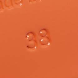 مملوكة مسبقًا Santoni Blue Leather Forgive Slingback Sandals Size 38