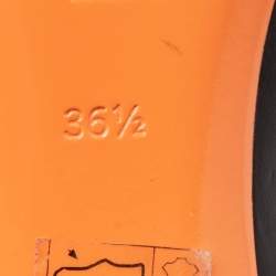 Pre Owned Santoni Black Leather Pointed Toe Pumps Size 36.5