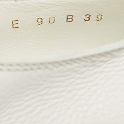 Santoni Grey Leather Buckle Oxford Size 39