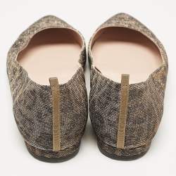 SJP Sarah Jessica Parker Gold Glitter Ballet Flats Size 37