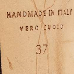 Pre Owned SJP Sarah Jessica Parker Burgundy Lace Crystal Embellished Buckle Pumps Size 37