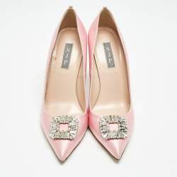 SJP Sarah Jessica Parker Pink Satin The LJ Recital Pumps Size 39