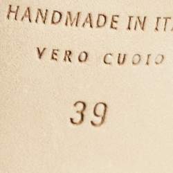 Pre Owned SJP Green Satin Crystal Embellished Slide Sandals Size 39