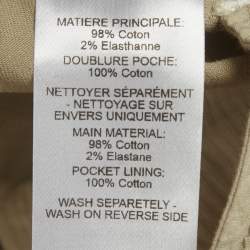 Pre Owned See by Chloé Beige Cotton Pencil Skirt S