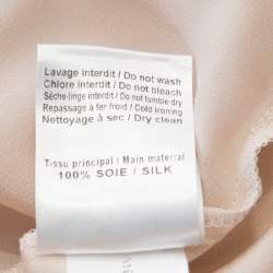 Pre Owned See by Chloe Blush Pink Silk Ruffle Sleeve Blouse M