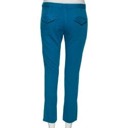 Pre Owned See by Chloe Bright Blue Cotton Pants S