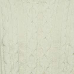 Pre Owned See by Chloe Cream Cable Knit Turtleneck Sweater M