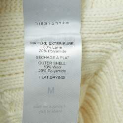 Pre Owned See by Chloe Cream Cable Knit Turtleneck Sweater M