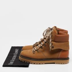 See by Chloe Brown Nubuck Leather Eileen Hiking Boots Size 40