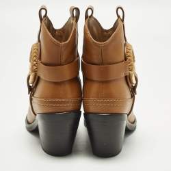 مملوكة مسبقًا حذاء بوت رعاة البقر جلد بني سي باي كلوي مقاس 39