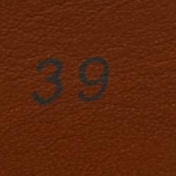 Pre Owned See by Chloe Brown Suede Glyn Espadrille Ankle Strap Sandals Size 39