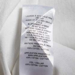 See by Chloe White Cotton Ruffled Sleeve Detail T-Shirt M