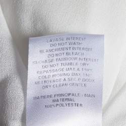 See by Chloe Natural White Sheer Crepe Smocked Blouse S