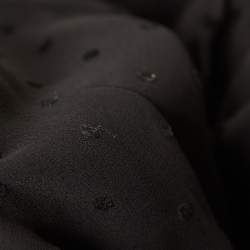 See by Chloé Black Flocked Polka Dots Chiffon Palazzo Pants S
