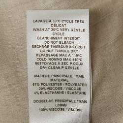 Pre Owned See by Chloe Beige Houndstooth Sleeveless Mini Dress M