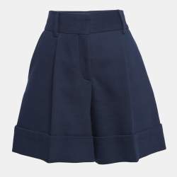 See by Chloe Navy Blue Gabardine Shorts M