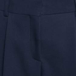 See by Chloe Navy Blue Gabardine Pleated Shorts M