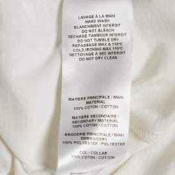 Pre Owned See by Chloe Powder White Butterfly Embroidered Cotton Top XS