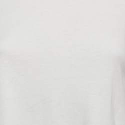 Pre Owned See by Chloe Powder White Butterfly Embroidered Cotton Top XS