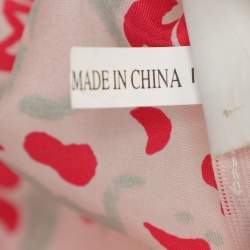 Pre Owned See by Chloe Multicolor Printed Silk Mini Belted Dress S