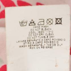 Pre Owned See by Chloe Multicolor Printed Silk Mini Belted Dress S