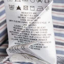 Pre Owned See by Chloe Blue Stripe Cotton Mini Dress S