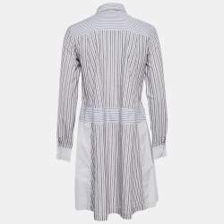 Pre Owned See by Chloe Blue Stripe Cotton Mini Dress S