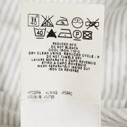 Pre Owned See by Chloe White Stripe Cotton Zip-Up Jacket M