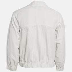 Pre Owned See by Chloe White Stripe Cotton Zip-Up Jacket M