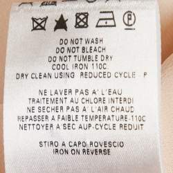 Pre Owned See by Chloé Pink Silk Smocked Detail Sleeveless Top L