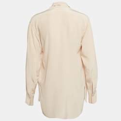 Pre Owned See by Chloe Blush Pink Silk Cowl Neck Blouse S