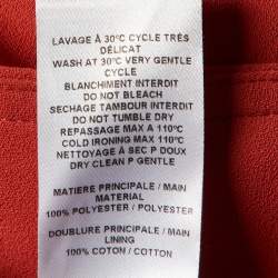 Pre Owned See by Chloé Peppery Red Crepe Flared Culottes M