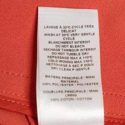 مملوكة مسبقًا بنطلون واسع سي باي كلوي كريب أحمر حار مقاس متوسط (ميديوم)