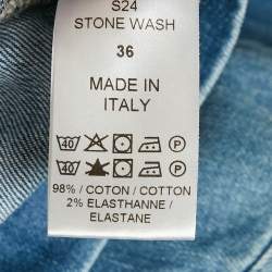 See by Chloe Blue Washed Denim Jumpsuit S