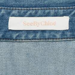 See by Chloe Blue Washed Denim Jumpsuit S