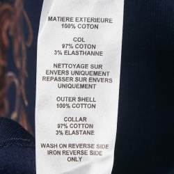 See by Chloe Blue Printed Cotton Knit Stormy Night Sweatshirt L