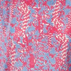 See By Chloe Pink/Blue Printed Silk Mini Dress M